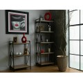 Regál Tablo 05 180 cm dub přírodní/černý