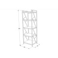 Regál Tablo 05 180 cm dub přírodní/černý