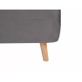 Rozkládací futonové křeslo SPIKE Velvet šedé