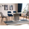 Čalouněná jídelní židle Chic Velvet šedá