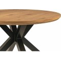 Kulatý jídelní stůl Ritmo 120 cm dub přírodní/černý