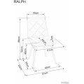 Sametová jídelní židle Ralph béžová