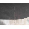 Jídelní rozkládací stůl Porto 120/160 cm keramika šedý/černý