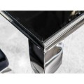 Odkládací stolek Prince B 55 cm černý/chrom