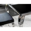 Odkládací stolek Prince B 55 cm černý/chrom