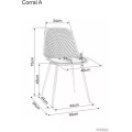 Kovová jídelní židle Corral A černá