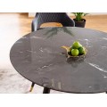Kulatý jídelní stůl Cyryl 100 cm černý