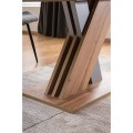 Rozkládací jídelní stůl Exel 140/180 cm dub wotan/stříbrný