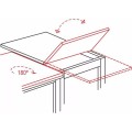 Jídelní rozkládací stůl Flip 80/120 cm dub Artisan/černý