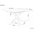 Jídelní rozkládací stůl Gaston 100/135 cm ořech/černý