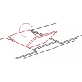 Jídelní rozkládací stůl Gaston 100/135 cm ořech/černý