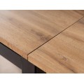 Rozkládací jídelní stůl Brandley 110/170 cm dub artisan/černý mat