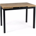 Rozkládací jídelní stůl Brandley 110/170 cm dub artisan/černý mat