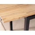 Rozkládací jídelní stůl Brandley 110/170 cm dub artisan/černý mat