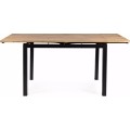 Rozkládací jídelní stůl Brandley 110/170 cm dub artisan/černý mat