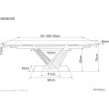 Rozkládací jídelní stůl Genesis 180/240 cm černý/jasan