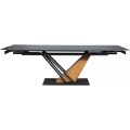 Rozkládací jídelní stůl Genesis 180/240 cm černý/jasan