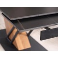Rozkládací jídelní stůl Genesis 180/240 cm černý/jasan