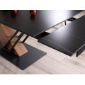 Rozkládací jídelní stůl Genesis 180/240 cm černý/jasan