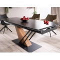 Rozkládací jídelní stůl Genesis 180/240 cm černý/jasan