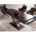Rozkládací jídelní stůl Genesis 180/240 cm černý/jasan