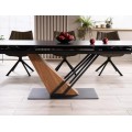 Rozkládací jídelní stůl Genesis 180/240 cm černý/jasan