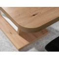 Jídelní rozkládací stůl 120/160 cm Nigel bílý/dub artisan