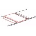 Jídelní rozkládací stůl 120/160 cm Nigel černý/dub wotan
