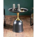 Konferenční stolek Libra 51 cm černý/zlatý