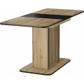 Rozkládací jídelní stůl Kent 130/180 cm dub artisan/černý