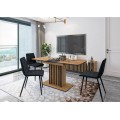 Rozkládací jídelní stůl Kent 130/180 cm dub artisan/černý