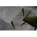 Jídelní stůl Ivy 140 cm šedý/černý mat