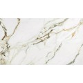 Jídelní rozkládací stůl Infinity 160/240 cm keramika bílý mramor/měděný