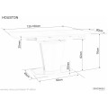 Rozkládací jídelní stůl Houston 120/160 cm dub přírodní