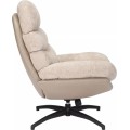 Otočné designové lounge křeslo GISELLE béžové