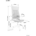 Kancelářská židle Roka 861 šedá