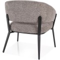 Designové křeslo Hilo šedé/černé