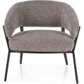 Designové křeslo Hilo šedé/černé