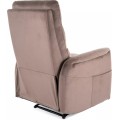 Elektrické polohovací křeslo Solon Velvet s masáží cappuccino