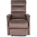 Elektrické polohovací křeslo Solon Velvet s masáží cappuccino