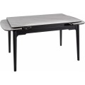 Jídelní rozkládací stůl Sento 120/180 cm keramika bílý mramor/černý