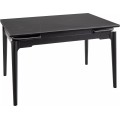 Jídelní rozkládací stůl Sento 120/180 cm keramika černý mramor/černý