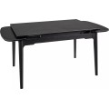 Jídelní rozkládací stůl Sento 120/180 cm keramika černý mramor/černý