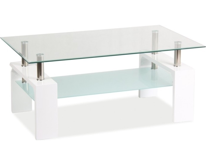 Konferenční stolek Lisa Basic II 60 cm bílý