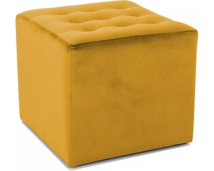 Taburet Lori Velvet kari žlutý