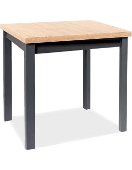 Jídelní stůl Adam 90 cm dub artisan/černý