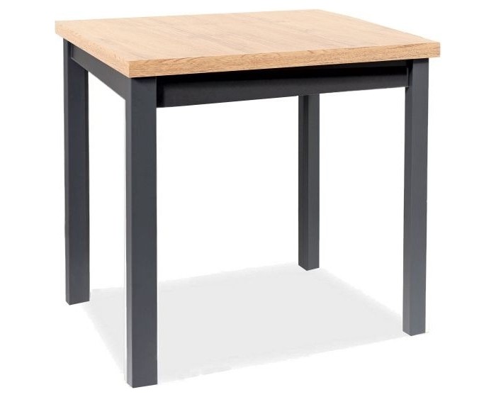 Jídelní stůl Adam 90 cm dub artisan/černý