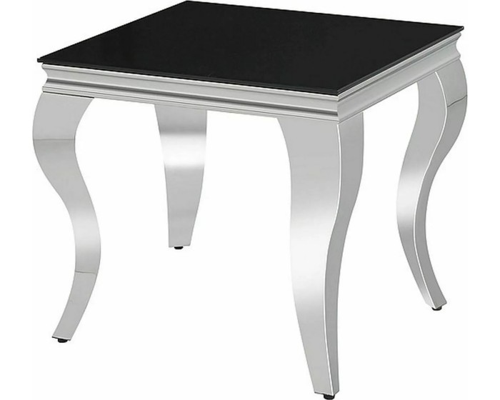 Odkládací stolek Prince B 55 cm černý/chrom