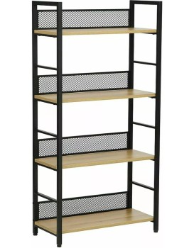 Regál Raw R4 121 cm dub přírodní/černý