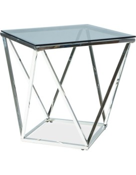 Konferenční stolek Silver B čirý/chrom